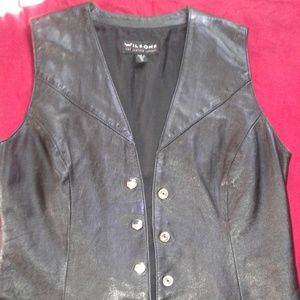 vintage leather vest